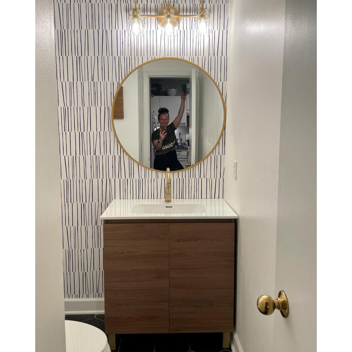 Bobby Berk Home Linders Abstract Vinyl Peel & Stick Wallpaper Roll by